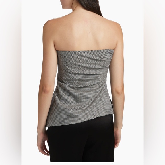 RAG & BONE Genevieve Houndstooth Wool-Blend Strapless Top Size 8 $358 NWT - Picture 4 of 11